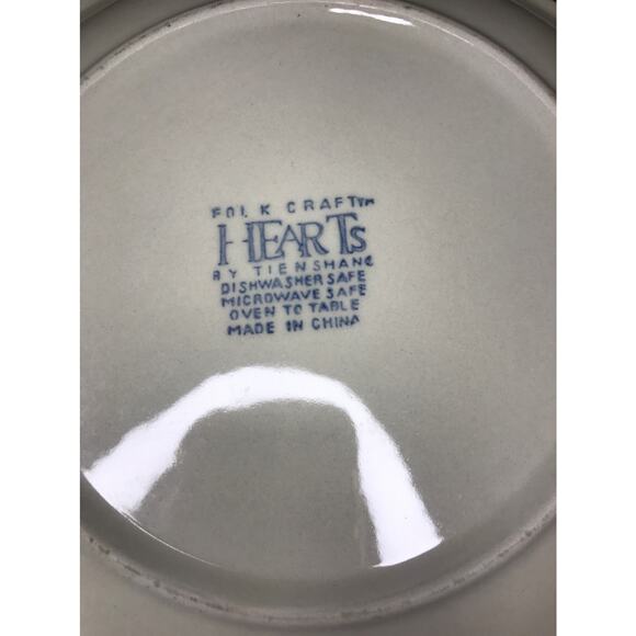 Folk Art Heart Plate - Picture 2 of 2